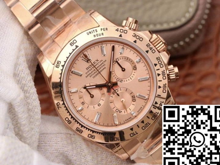 Daytona Cosmograph JH Rose 116508 Dial Rolex Factory Gold 1210